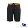 bob marlin board short black rasta
