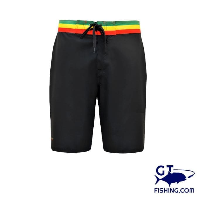 bob marlin board short black rasta