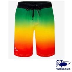 Bob Marlin Board Short Rasta Flag